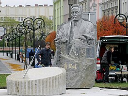 Socha krlovhradeckho starosty Frantika Ulricha - V poped Gorv...