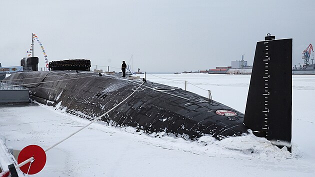 V lodnici Sevma ve mst Severodvinsk se kon slavnostn odhalen rusk...