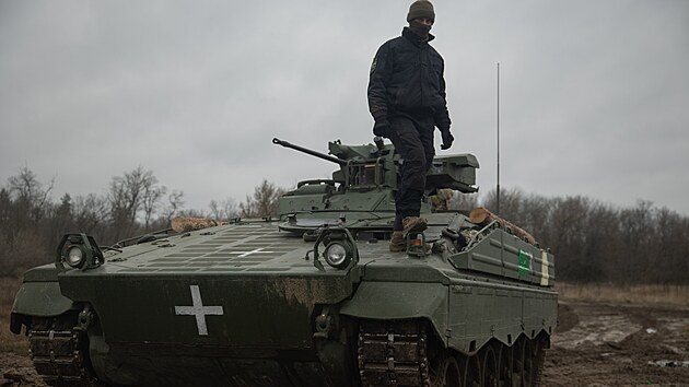 Ukrajint vojci bojuj v Donck oblasti. (7. prosince 2023)
