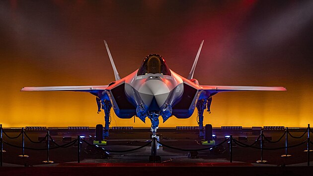 Slavnostn pedstaven letounu F-35 pro belgick vzdun sly (10. prosince 2023)
