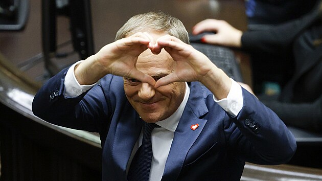 Nový polský premiér Donald Tusk (11. prosince 2023)