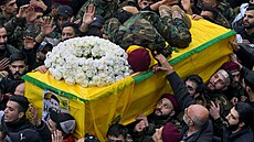 Poheb bojovníka Hizballáhu v Bejrútu (7. prosince 2023)