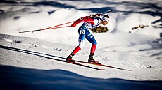 Michal Kr�má� b�hem stíhacího závodu v Lenzerheide.
