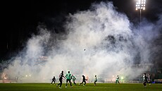 Utkání 19. kola mezi Bohemians Praha a Dynamem �eskými Bud�jovicemi.