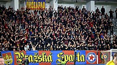 Sektor sparanských fanouk na stadionu kyperského Arisu Limassol.