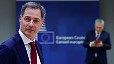 Belgický premiér Alexander De Croo na unijním summitu v Bruselu (14. prosince...