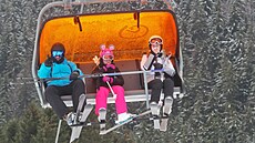 Nejlepí podmínky pro lyování nabízí v souasnosti skiareál Klínovec.