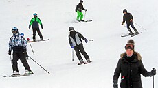 Nejlepí podmínky pro lyování nabízí v souasnosti skiareál Klínovec.