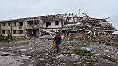 Ruské střely zasáhly obytné budovy v ukrajinské Oděse. (14. prosince 2023)