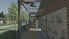 V nov� �e�ené západní �ásti h�bitova s kolumbárii mají p�ibýt nap�íklad...