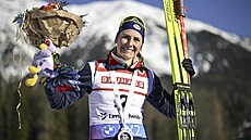 Justine Braisazová-Bouchetová uzmula ve �výcarském Lenzerheide první místo v...