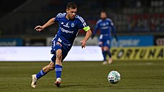 Radim Breite z Olomouce v zápase s Plzní.