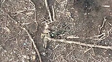 Mezi stromy zahynulo na 150 voják, ukazuje drsné video z dronu