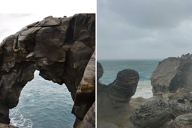 Tchajwanský skalní oblouk Sloní chobot se zřítil do moře. Může za to eroze