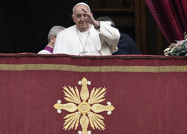 Papež v Urbi et Orbi odsoudil války i zbrojení. Vyzval k míru v Palestině