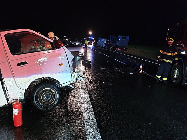 Tragický skon�ila nehoda na obchvatu Chrudimi. (21. prosince 2023)