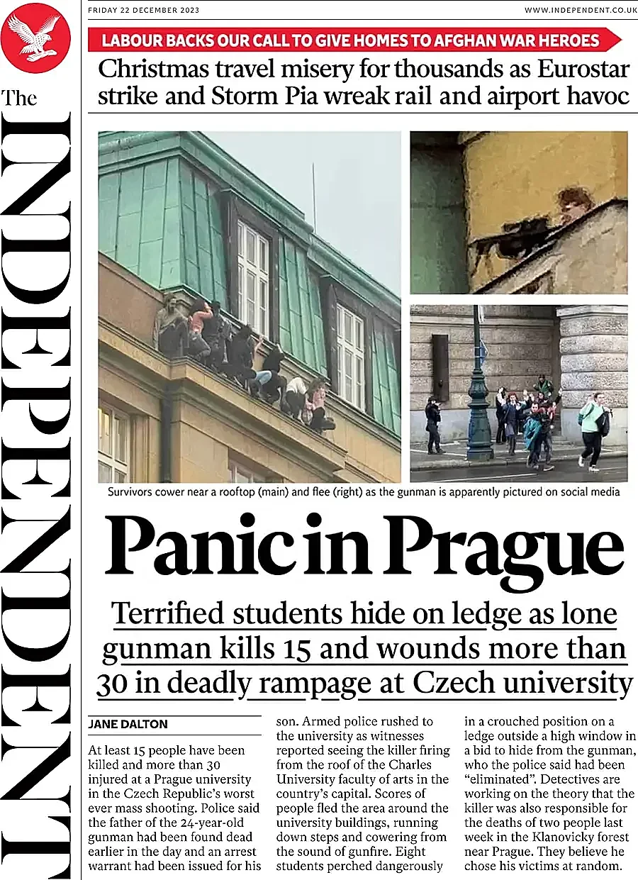 Mediální pokrytí st�elby na Filozofické fakult� Univerzity Karlovy v Praze ve...