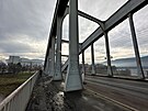 Most Dr. Edvarda Benee v st nad Labem (prosinec 2023)
