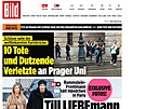 Nmecký deník Bild píe o stelb v Praze na Filozofické fakult. (21. prosince...