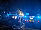 Zásah hasi pi poáru ubytovny v praské Zbraslavi (24.12.2023)