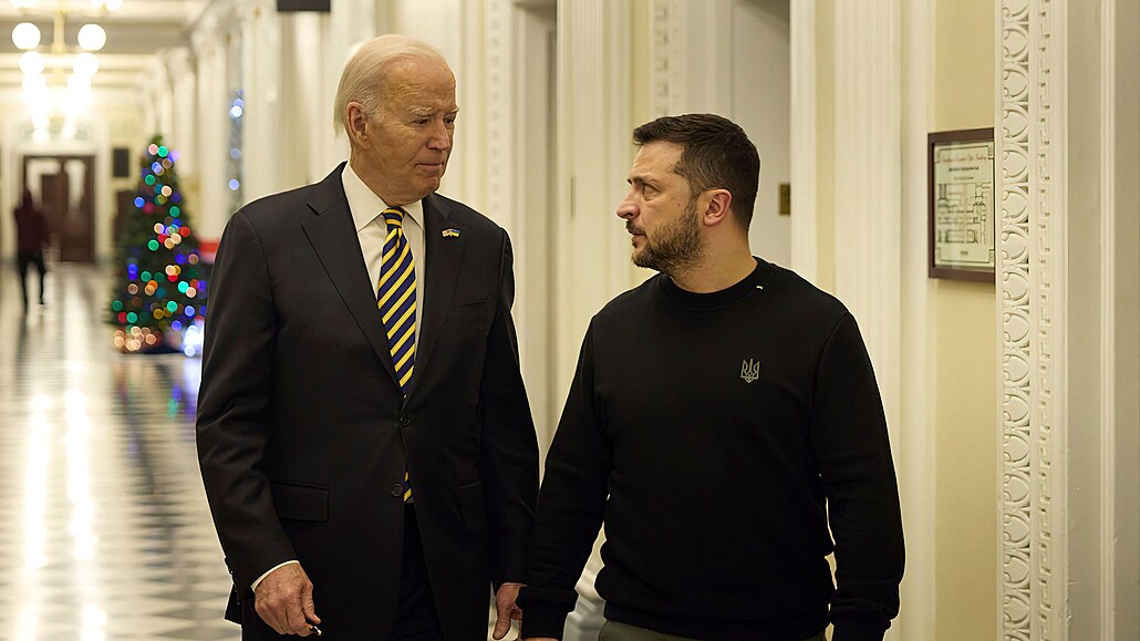 Joe Biden a Volodymyr Zelenskyj v Bílém dom (13. prosince 2023)