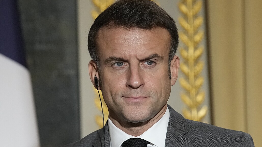 Francouzský prezident Emmanuel Macron. (20. prosince 2023)