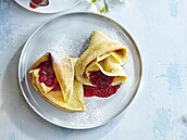 Kokosové pala�inky s horkými malinami