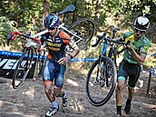 Adam �itný (vlevo) pat�í k nad�jím cyklistického týmu Cyklostar Pirelli.