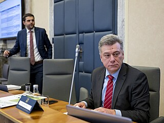 Ministr spravedlnosti Pavel Blaek ped jednáním vlády 20. prosince 2023