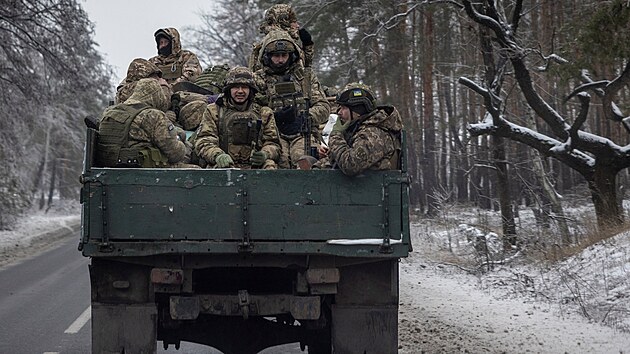 Ukrajint vojci v Donck oblasti (17. prosince 2023)