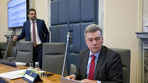 Ministr spravedlnosti Pavel Blaek ped jednnm vldy 20. prosince 2023