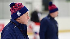 Robert Reichel na tréninku reprezentace do 20 let.