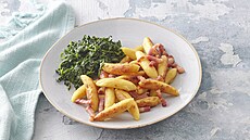 Bramborové �i�ky s du�eným �penátem