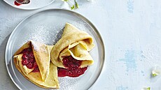 Kokosové pala�inky s horkými malinami