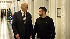 Joe Biden a Volodymyr Zelenskyj v Bílém dom (13. prosince 2023)