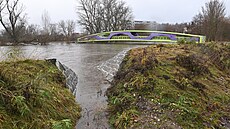 Rozvodnná eka Ohe v Karlových Varech (24. prosince 2023)