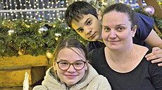 Lenka Ulrich se synem Matyášem a dcerou Gwyneth se těší, až stráví Štědrý den v...