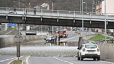 Hladina Labe na dolním toku stoupla k �esti metr�m, kulminovat by m�la ve...