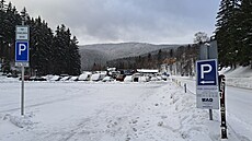 Parkovi�t� ve �pindlerov� Mlýn� (22. 12. 2023)