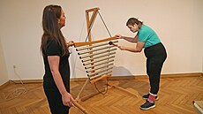 Lektorka Zuzana Grulichová u n�kterých skupinek vyu�ívá také relaxa�ní hudební...