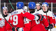 �e�tí junio�i se v zápase mistrovství sv�ta do dvaceti let radují z gólu.