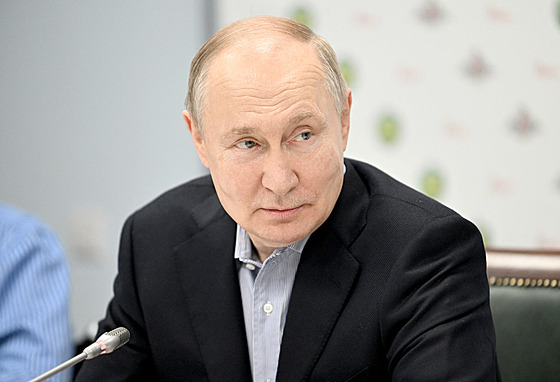 Ruský prezident Vladimir Putin (1. ledna 2024)