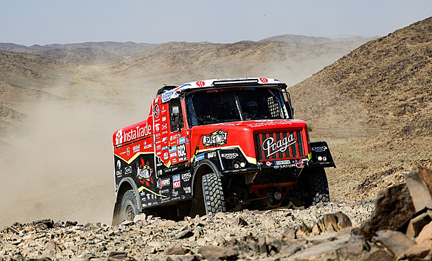 Loprais první, Macík druhý. Třetí etapě Dakaru dominovaly české posádky
