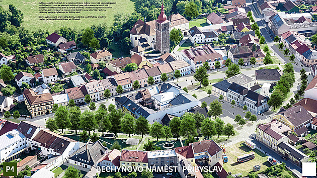 Soutěž na proměnu náměstí v Přibyslavi má vítěze, socha rudoarmějce se nevrátí