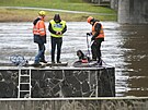 Protipovod�ov� vana v �st� nad Labem byla op�t pln� vody. D�vodem byla...
