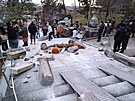 Japonsko zasáhlo silné zemtesení. Snímek pochází z msta Kanazawa. (1. ledna...