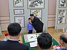 Severokorejský lídr Kim ong-un se setkal se studenty u píleitosti oslav...