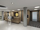 Budouc podoba interiru hotelu v Obchodnm dom Zln.