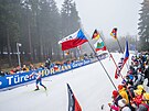 eský biatlonista Tomá Mikyska ve sprintu Svtového poháru v Oberhofu.