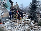 Rusko v pondlí ráno bombardovalo Ukrajinu poblí msta Dnipro. (8. ledna 2024)